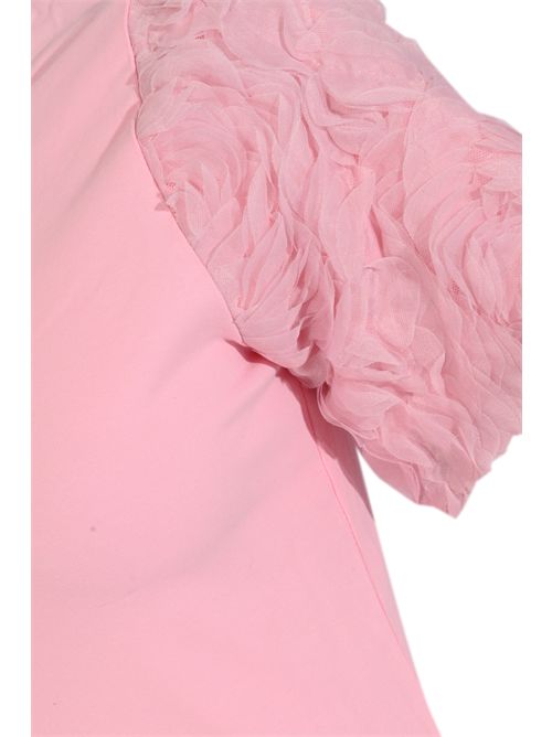 T-shirt in cotone con maniche rose Rosa NO SECRETS | 261NS277ROSA